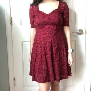 Urban Outfitters Red Lace Dress